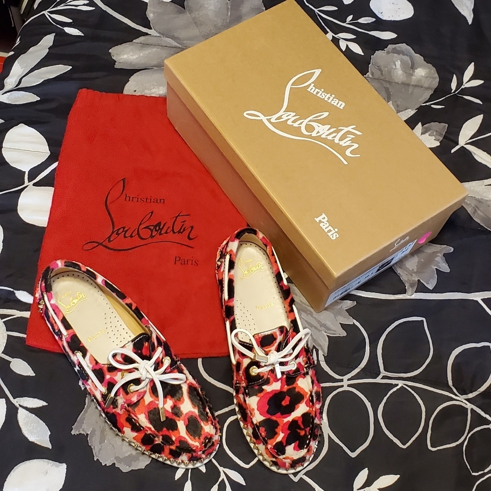 Christian Louboutin Steckel Woman Flat Leopardino